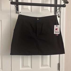 Champion Black Sports Skirt with Small Logo